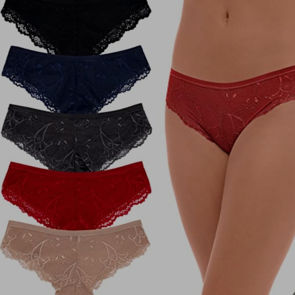 Rene Rofe 5pc. Tangas NWT Sz. M Thongs Black, Navy, Grey, Lavender, & Nude Only